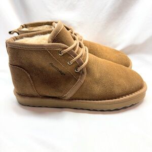 Fanture Women’s Size 7 Chukka Slippers Winter Comfort Casual Suede Brown‎